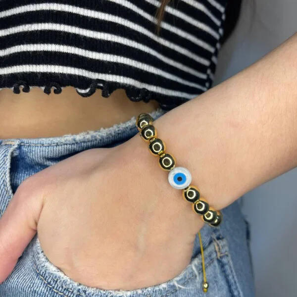 Adjustable Turkish Eyes Bracelet