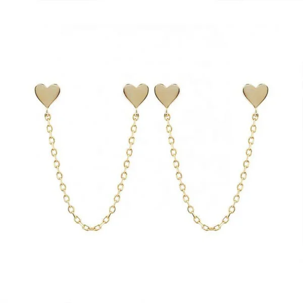 Doble earring & Heart