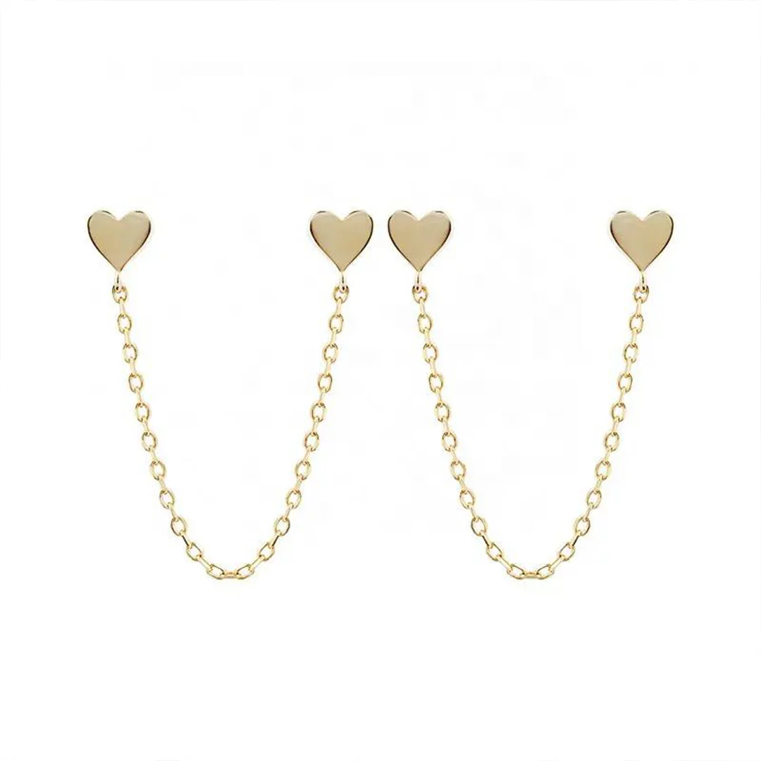 Doble earring & Heart